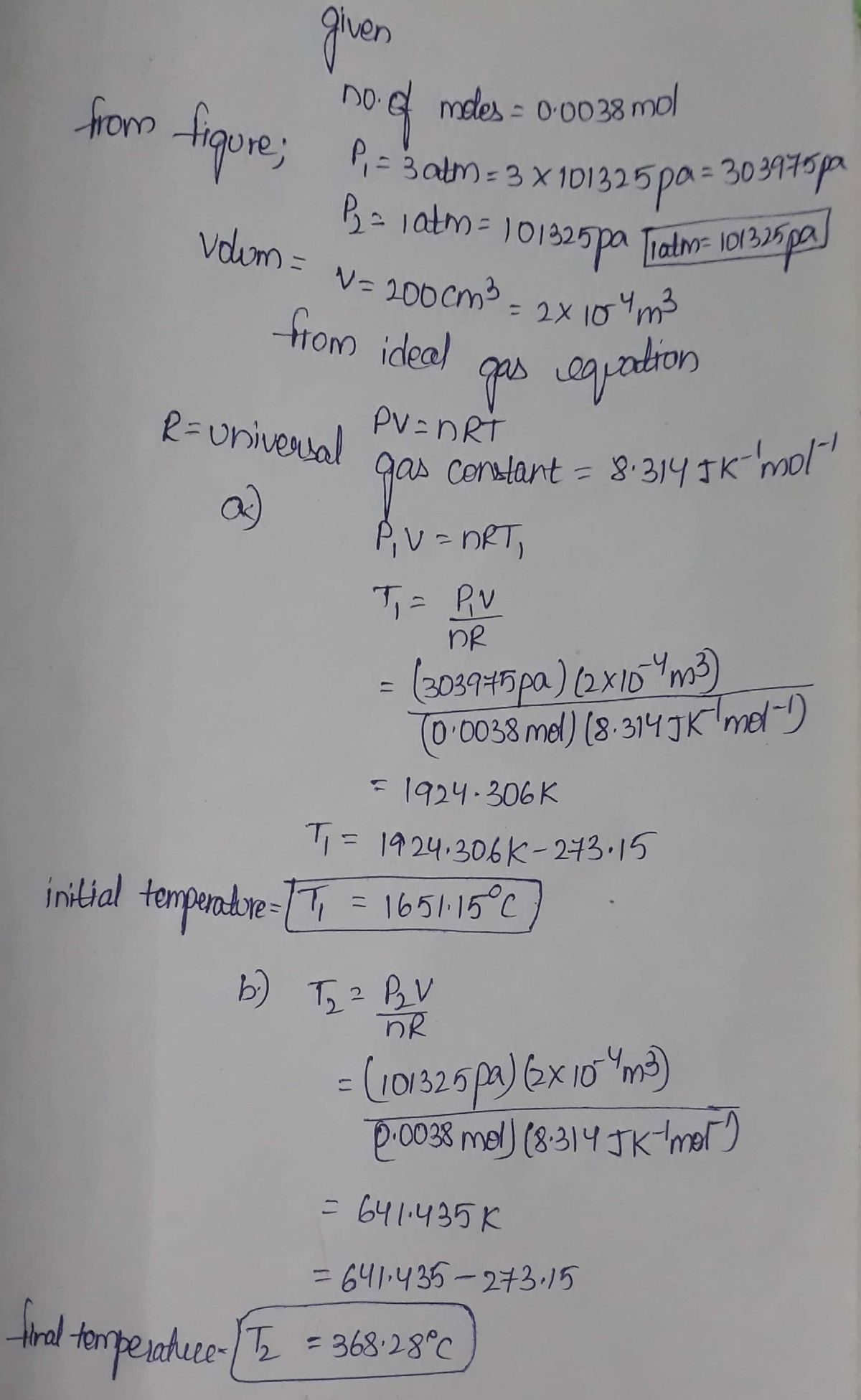 Physics homework question answer, step 1, image 1